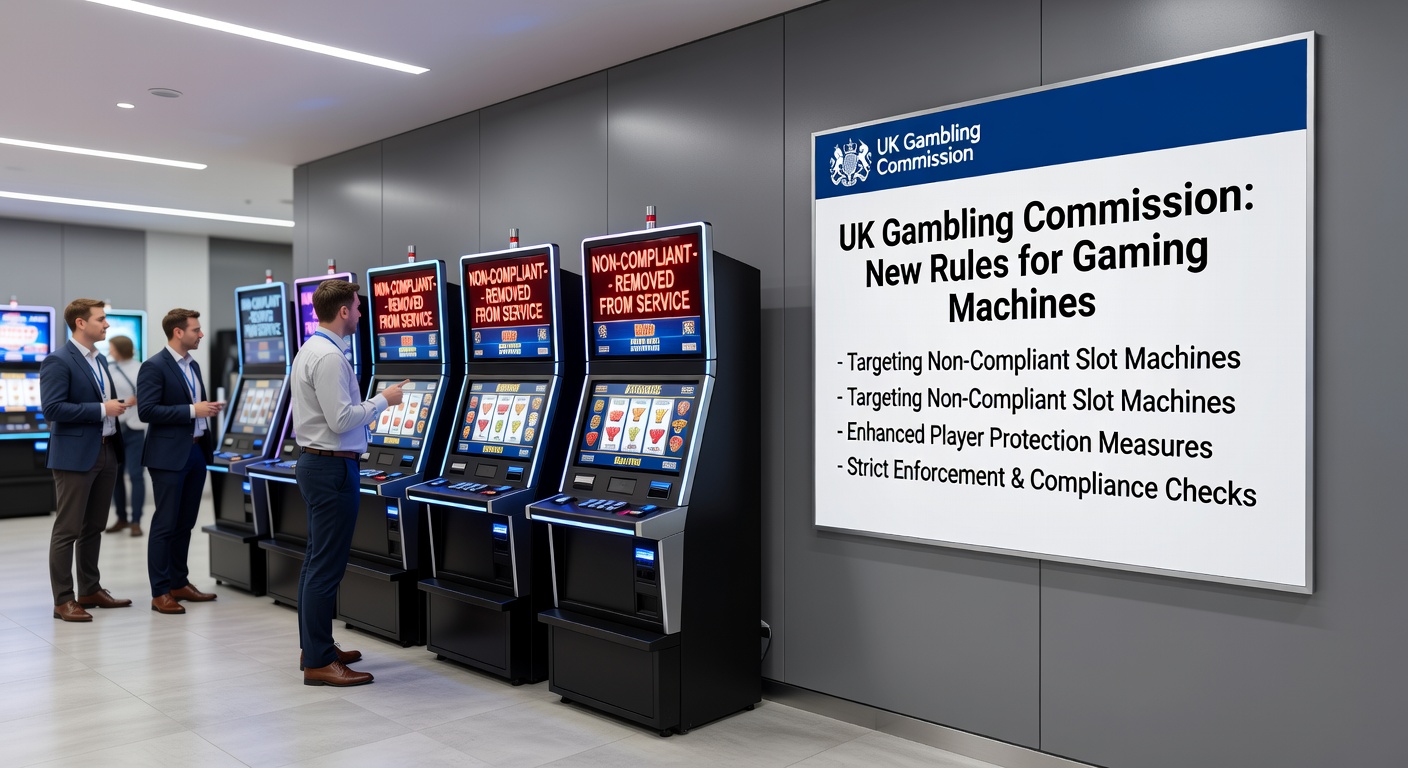 Close-up of a gaming machine control panel with regulatory stamps, symbolizing compliance checks in UK venues