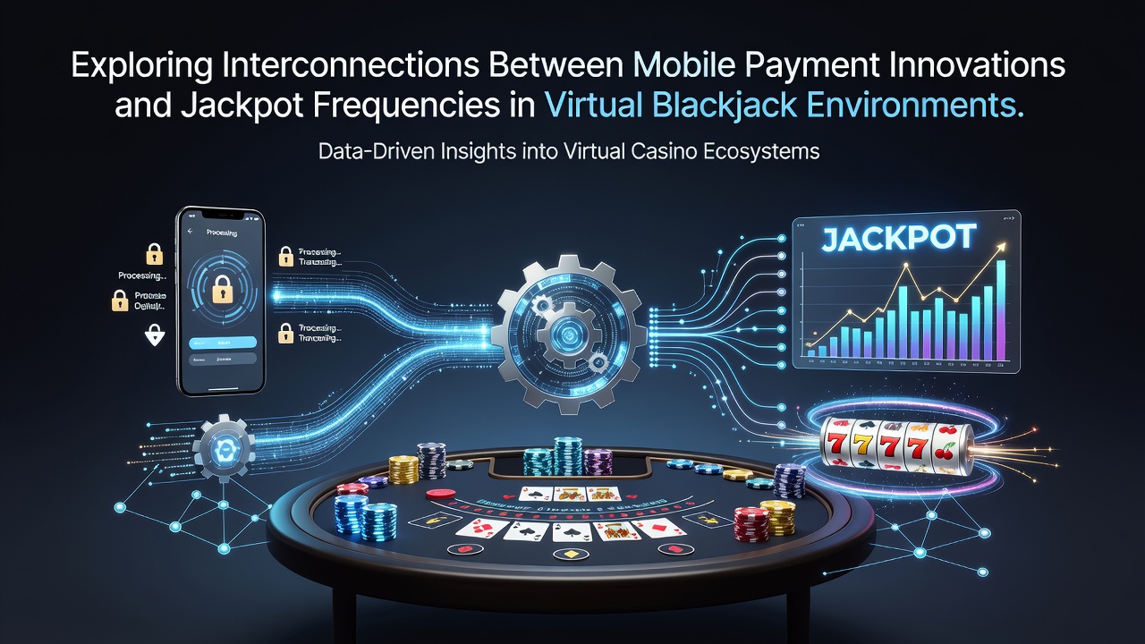 Mobile payment interface displayed on a smartphone screen during a virtual blackjack session with jackpot indicators visible