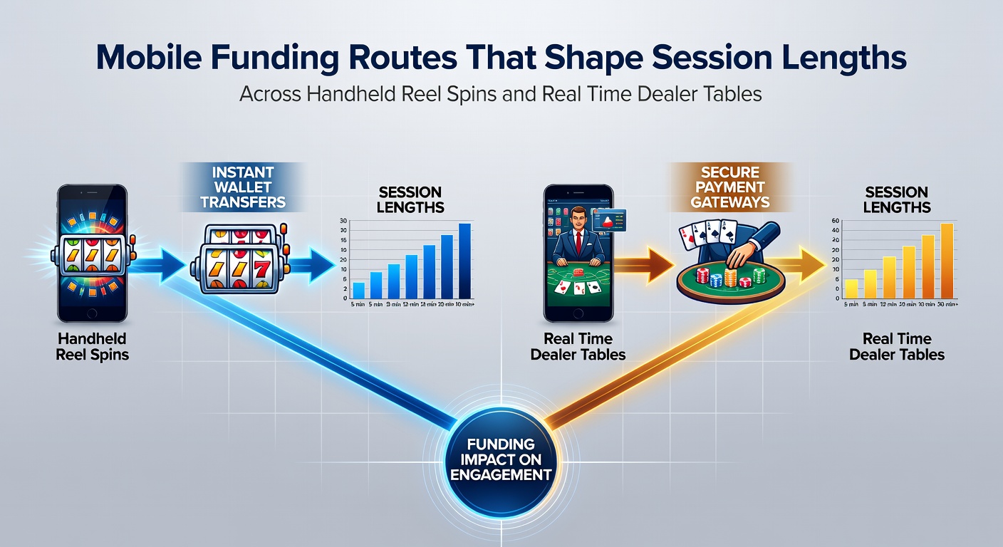 Mobile payment interfaces displayed on handheld devices during slot and live dealer sessions