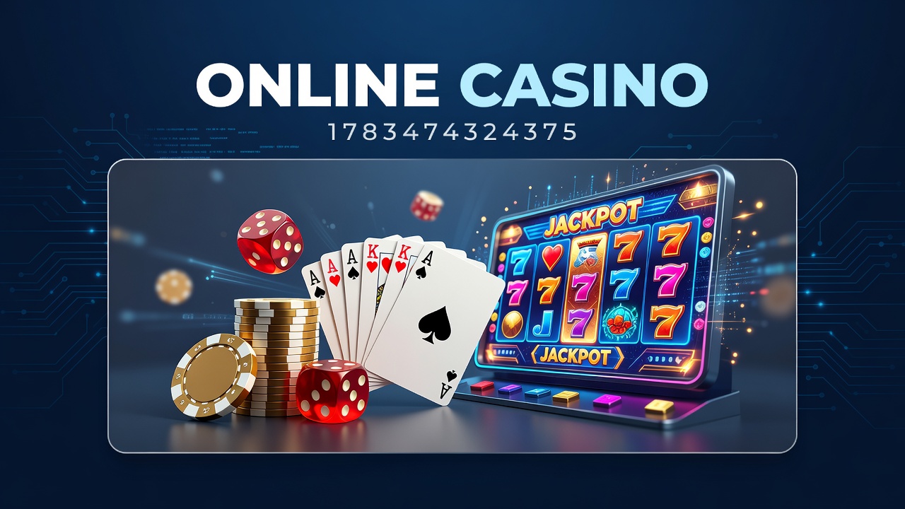 Online casino interface showing various games and slots on a digital screen