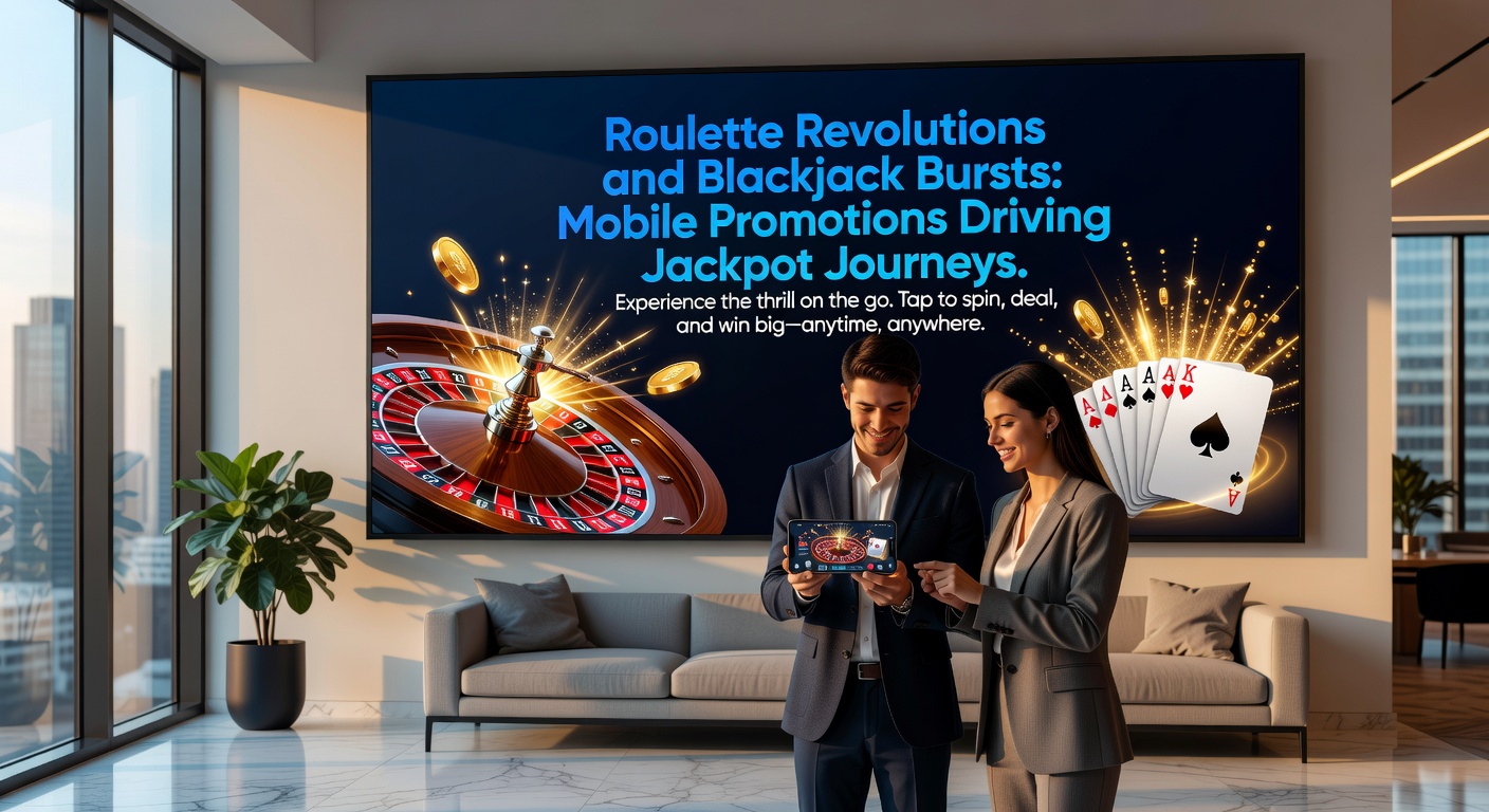 Dynamic blackjack table on mobile device with burst promotions exploding in gold coins and a progressive jackpot meter climbing rapidly