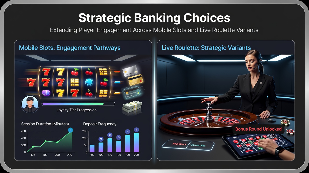 Live roulette table on smartphone screen with banking dashboard visible in split view